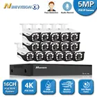 Система видеонаблюдения, H.265, 16 каналов, 4K, 5 МП, Ultra HD, 4K, POE, запись звука, наружная IP-камера, видеонаблюдение, NVR