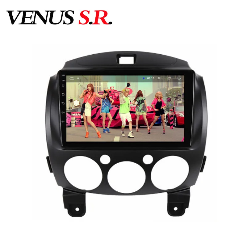 Автомобильный DVD-плеер VenusSR Android 8 1 GPS-навигация мультимедийный плеер для Mazda 2
