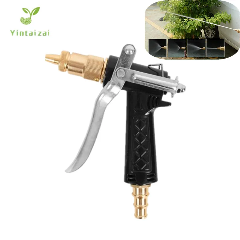 

Garden Water Gun Barbed Connector Alloy Spray Nozzle Water Spray Gun Washing Car Watering Flower Cleaning