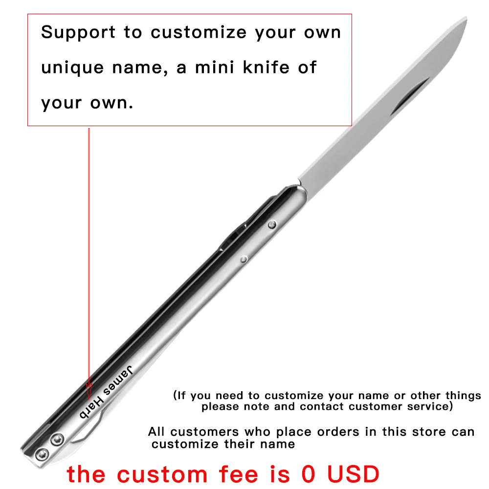 Мини-нож Карманный складной нож брелок-нож для кемпинга выживания с надписью на