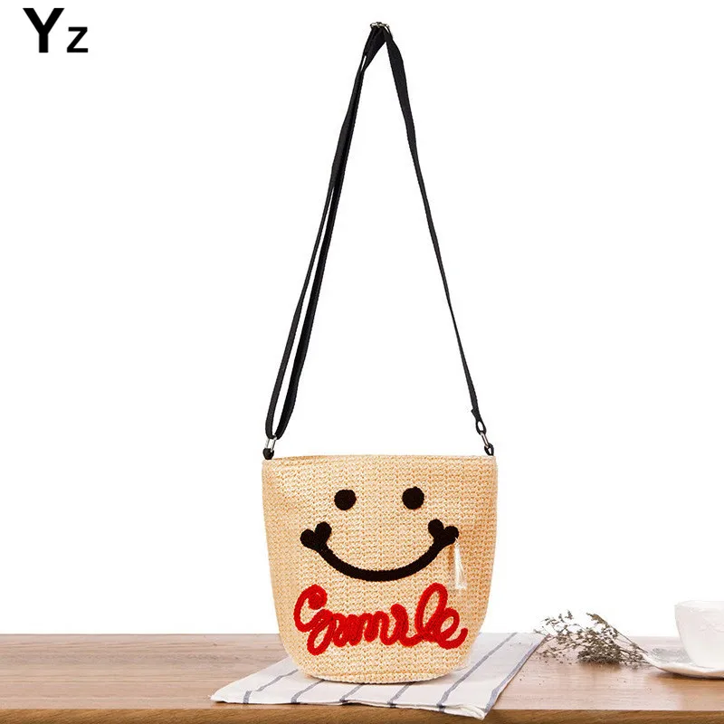 

Aaby 2021 соломенная плетеная Женская сумка через плечо ручной работы, сумка-мессенджер через плечо, плетеная Летняя Пляжная женская сумка