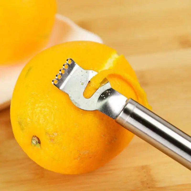 

Stainless Steel Lemon Peeler Zester Grater Lime Orange Citrus Fruit Grater Knife Peeling Tools Kitchen Gadgets Bar Accessories