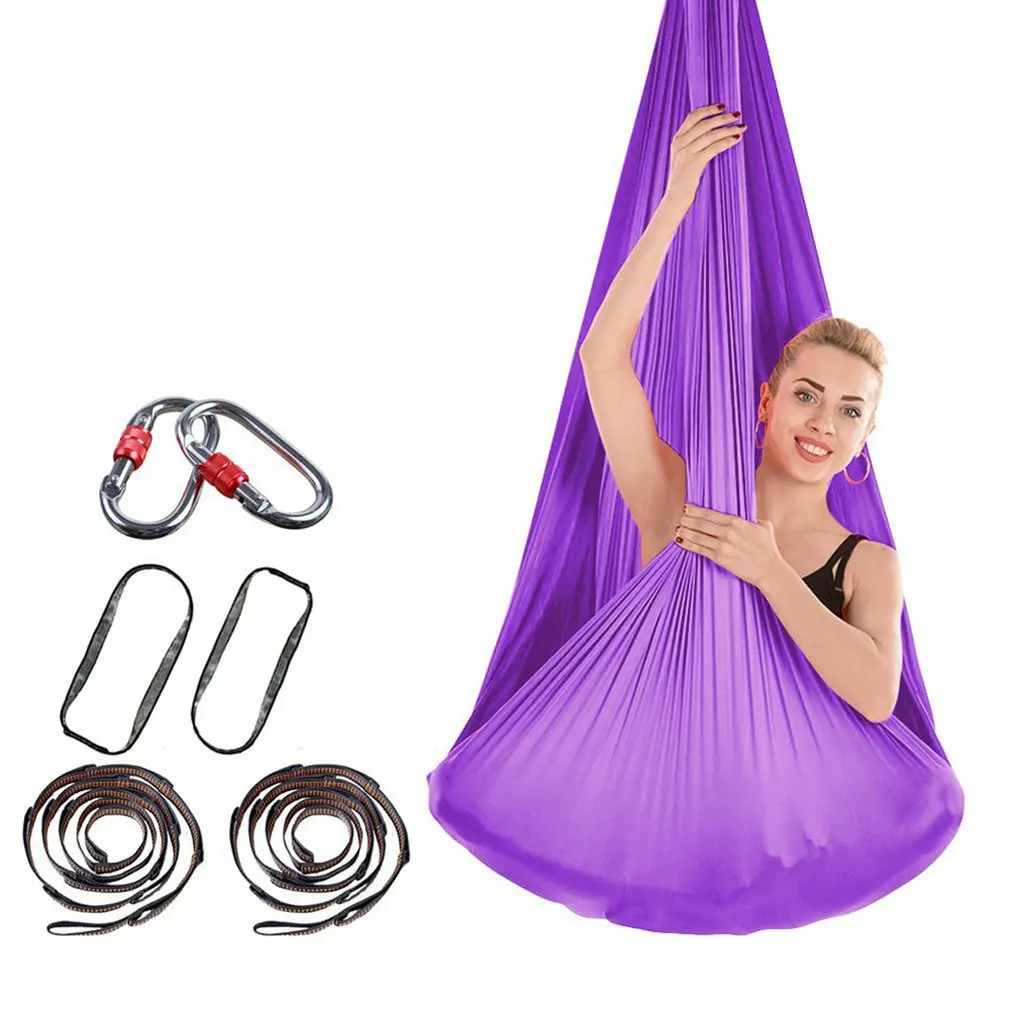 

Sensory Swing For Kids And Teens Aerial Elastic Yoga Hammock Indoor Swing For Kids Fitness Training Accessory Yoga Straps