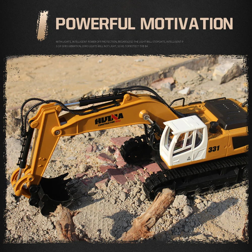 huina 116 rc грузовик caterpillar сплав модель т