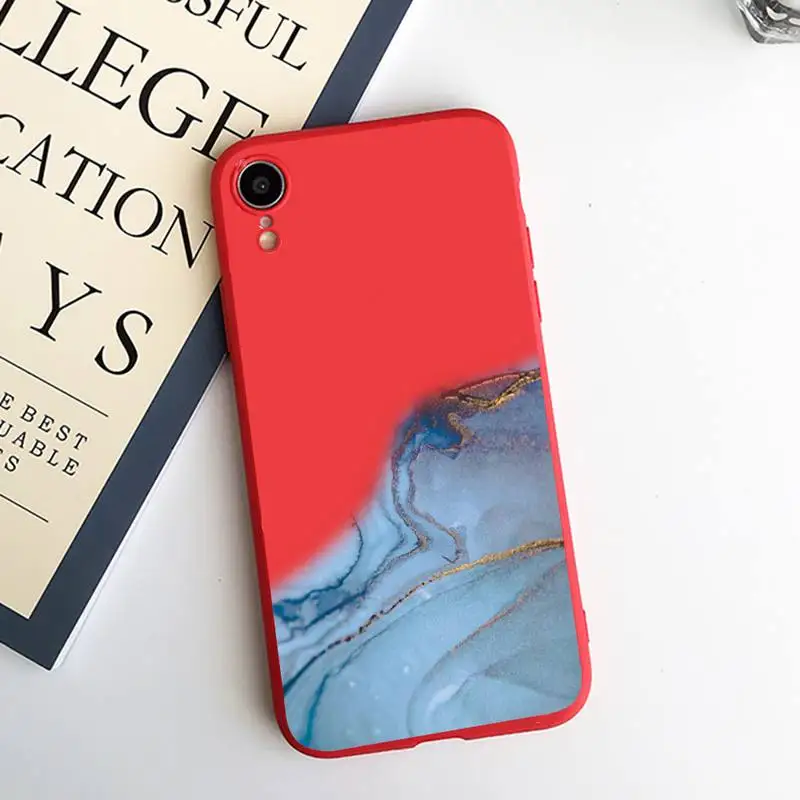 

art design fashion Retro Colorful Marble Phone Case Candy Color for iPhone 6 7 8 11 12 s mini pro X XS XR MAX Plus