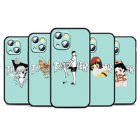 cute cartoon fashion for apple iphone 13 12 11 pro max mini xs max x xr 6s 6 7 8 plus 5s se2020 soft black phone case