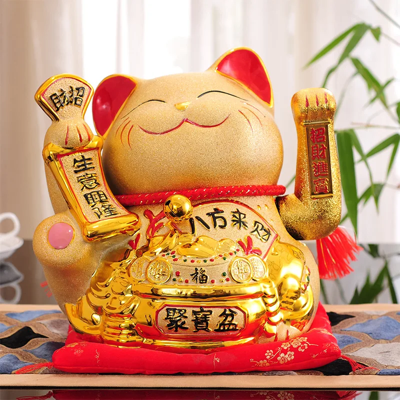 Декоративные аксессуары современный фэн шуй Золотой электрический встряхнуть