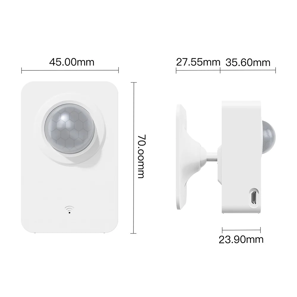 

Tuya PIR Motion Sensor WiFi for Smart Life Infrared Passive Detection, Security Alarm System Detector Remote Work With Alexa