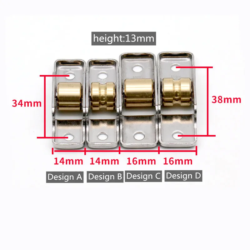 Ролики для раздвижных дверей тяжелые беззвучные подшипники из нержавеющей стали