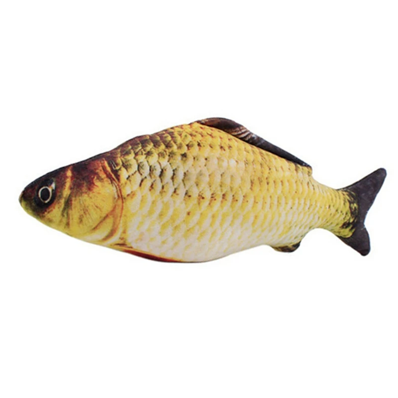 Игрушки для кошек кошачья мята имитация пушистой рыбы кошка искусственная рыба