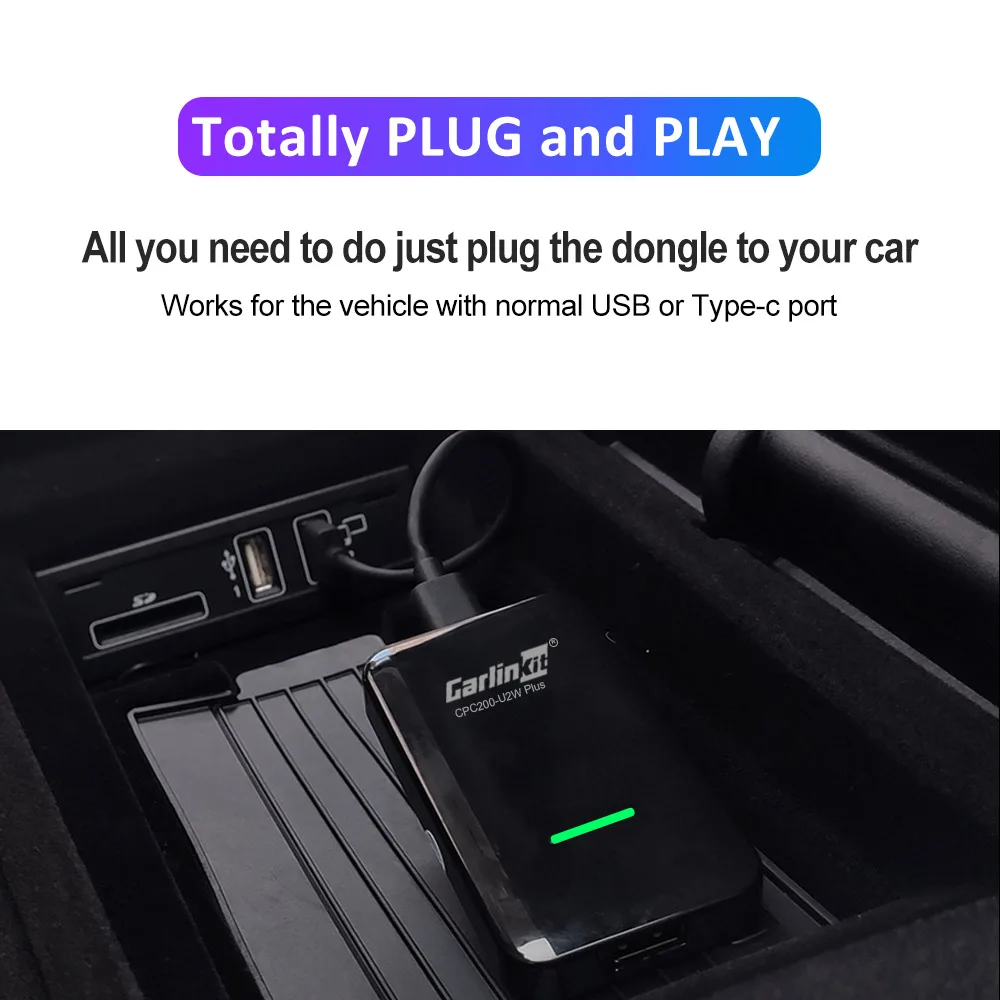 Carlinkit 3 0 автомобильные аксессуары беспроводной автомобильный адаптер Carplay для VW