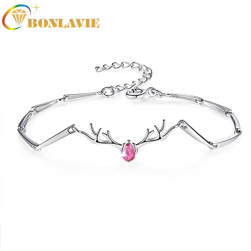 Новогодняя и Рождественская бижутерия подарок корейский модный браслет с оленем