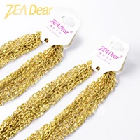 zeadear jewelry fashion necklace link chain gold planted one half dozen hot sale women high quality anniversary daily wear gift