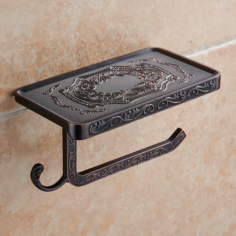 Полки для ванной комнаты Белый Резной туалетный рулон бумажная стойка с