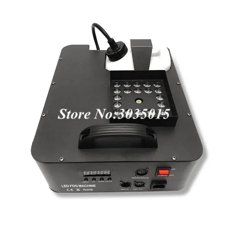 Мощный 1500 Вт DMX светодиодный дымовая машина с Беспроводной пульт дистанционного