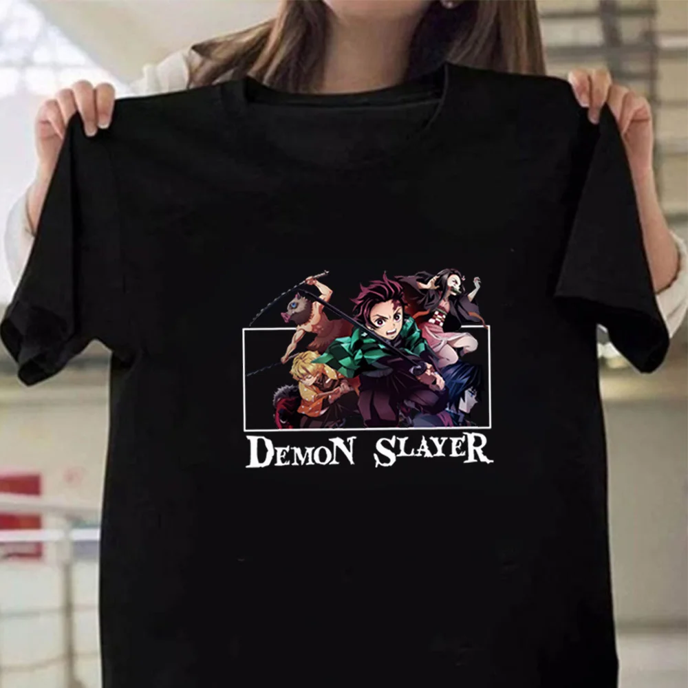 

Футболка с изображением рассекающего демонов аниме, модная повседневная одежда для мужчин и женщин