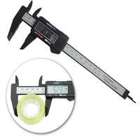 free shipping electronic digital caliper 1 pc 6inch micrometer lcd digital carbon fiber vernier caliper gauge micrometer