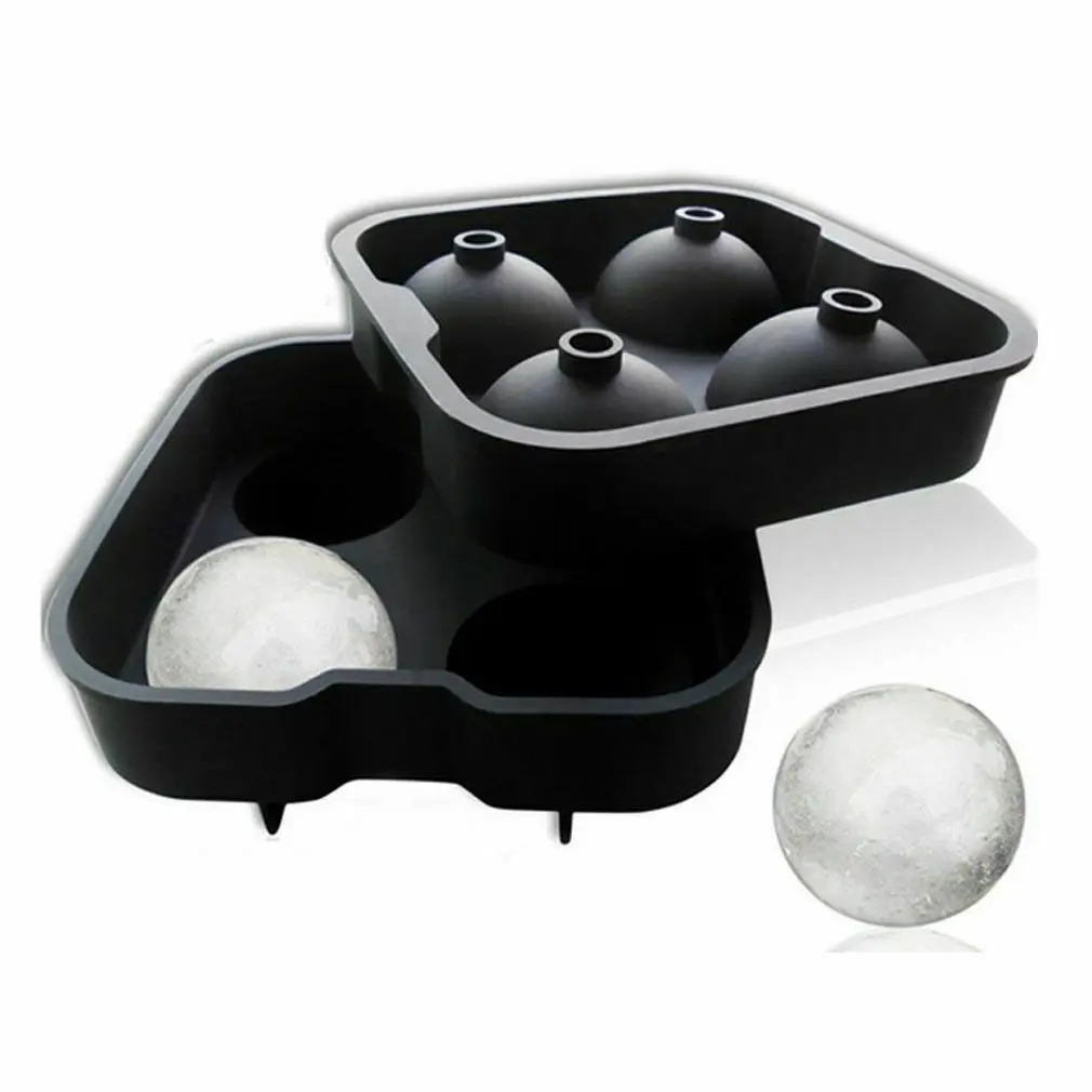 

Round Ice Ball Maker Sphere Tray Silicone Mold Cube for Wine Cocktails Whiskey