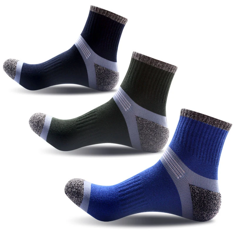 

3/2/1pair Colorful Men Cotton Socks Cotton Breathable Outdoor Bike Running Sport Casual Non-slip Socks Men Crew Socks Funny