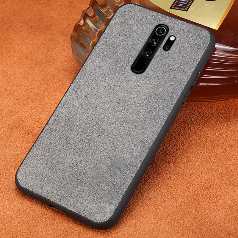 Чехол для сотового телефона из натуральной коровьей замши Xiomi Redmi Note 8 Pro 7 8T чехол