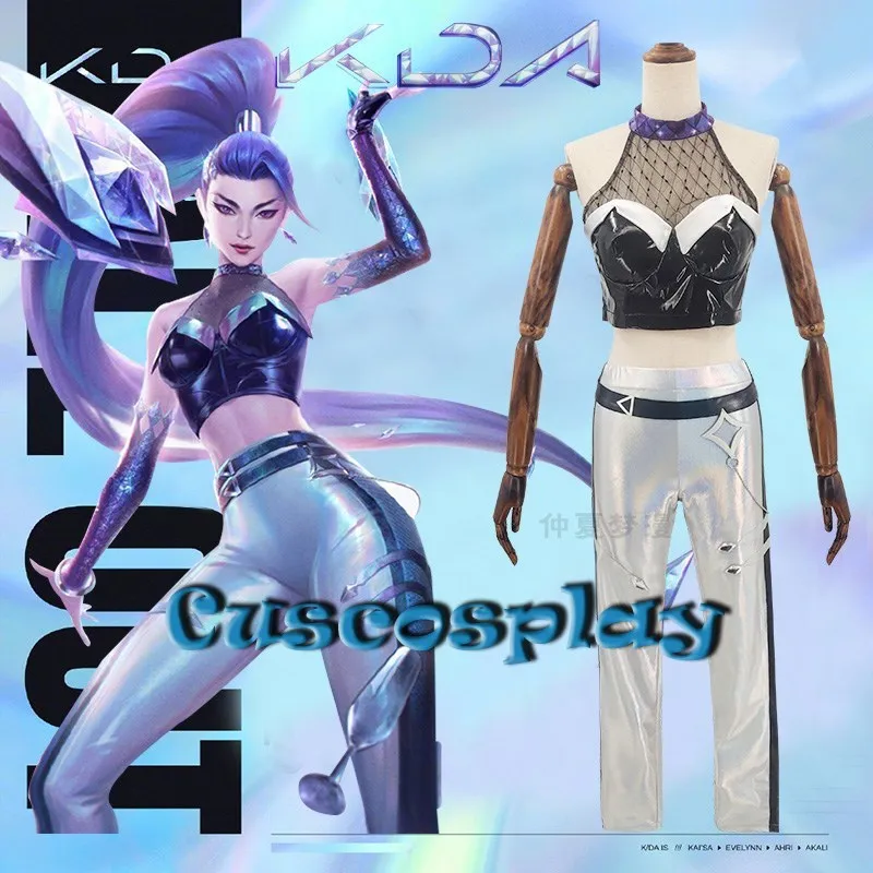

LOL Cosplay KDA Kaisa Costume Finals Game All Out Daughter of The Void Costume Outfits Women Halloween Carnival Fancy Party Suit