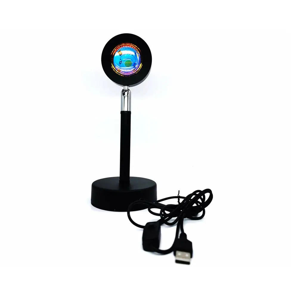 

Sunset Lamp Projector Rainbow Atmosphere Led Night Light for Home Bedroom USB Lamp Live Room Art Photography Photo Background