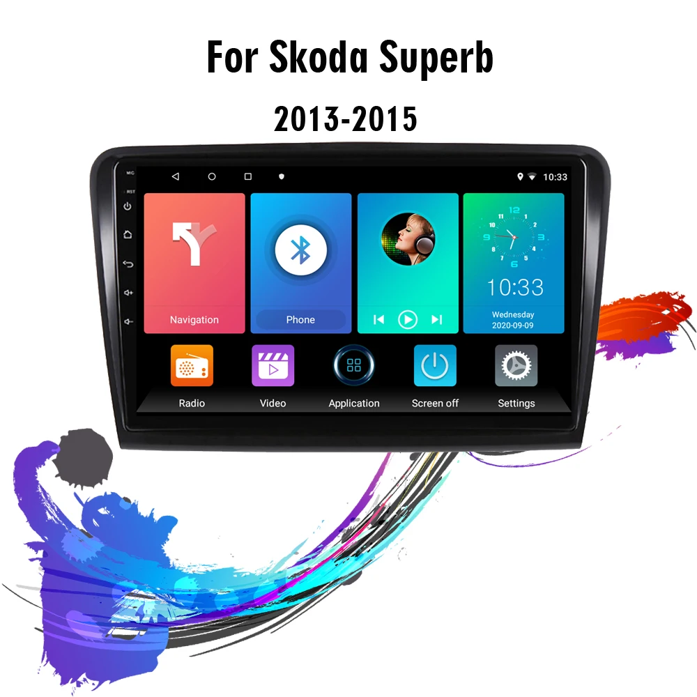 

Eastereggs 10.1 Inch 2 Din Android For Skoda Superb 2 B6 2013-2015 Car Radio WIFI GPS Navigation Bluetooth Car Multimedia Play