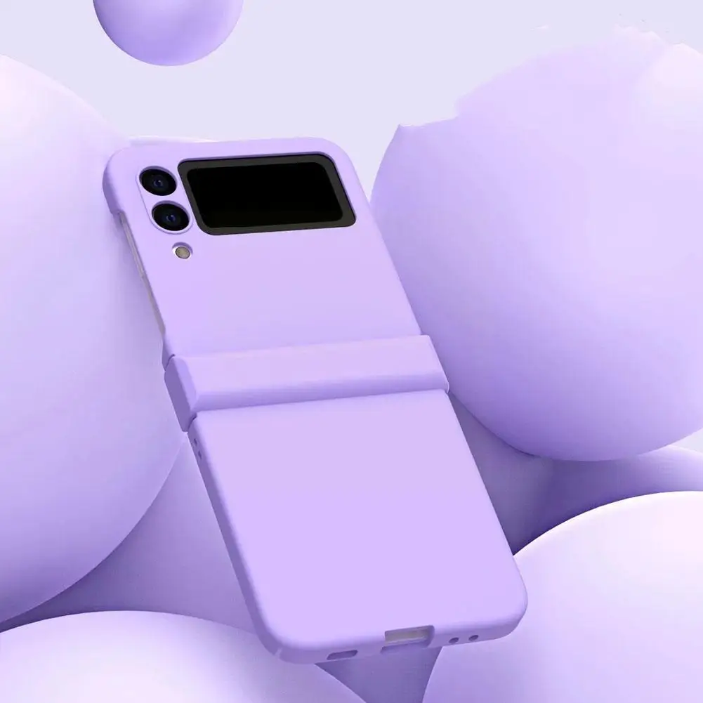 Симпатичный прозрачный чехол с петлями для Z Flip 3 Heavy Armor Hard Pc Phone Cover For Flip3 5 F0t0 |