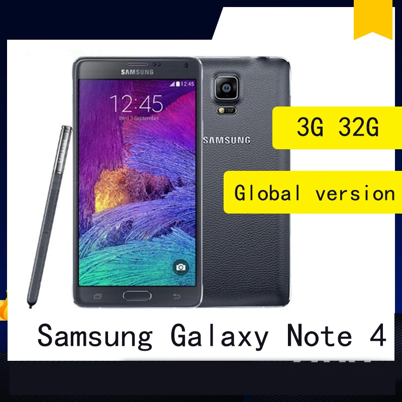 celular Samsung Galaxy Note 4 smartphone 3GB 32GB 5.7 inches 1440 x 2560 pixels Unlocked Cellphone