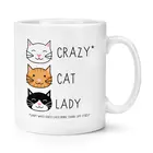 Кружка CRAZY CAT LADY с котенком, забавная новинка, кружка для чая и кофе