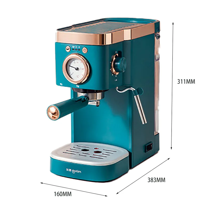

Donlim Espresso 20bar Coffee Machine Semi Automatic Cafe Powder Cappuccino Electric Maker DL-KF5400 220V Cappuccino