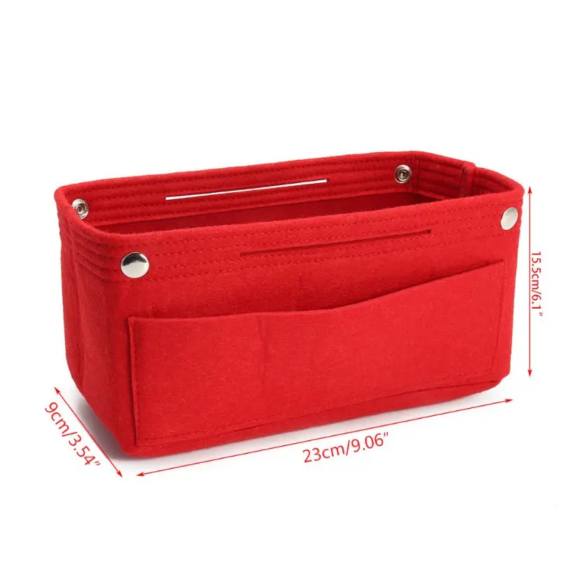

Multifunction Handbag Organizer Purse Insert Bag Felt Fabric Storage Pouch Case
