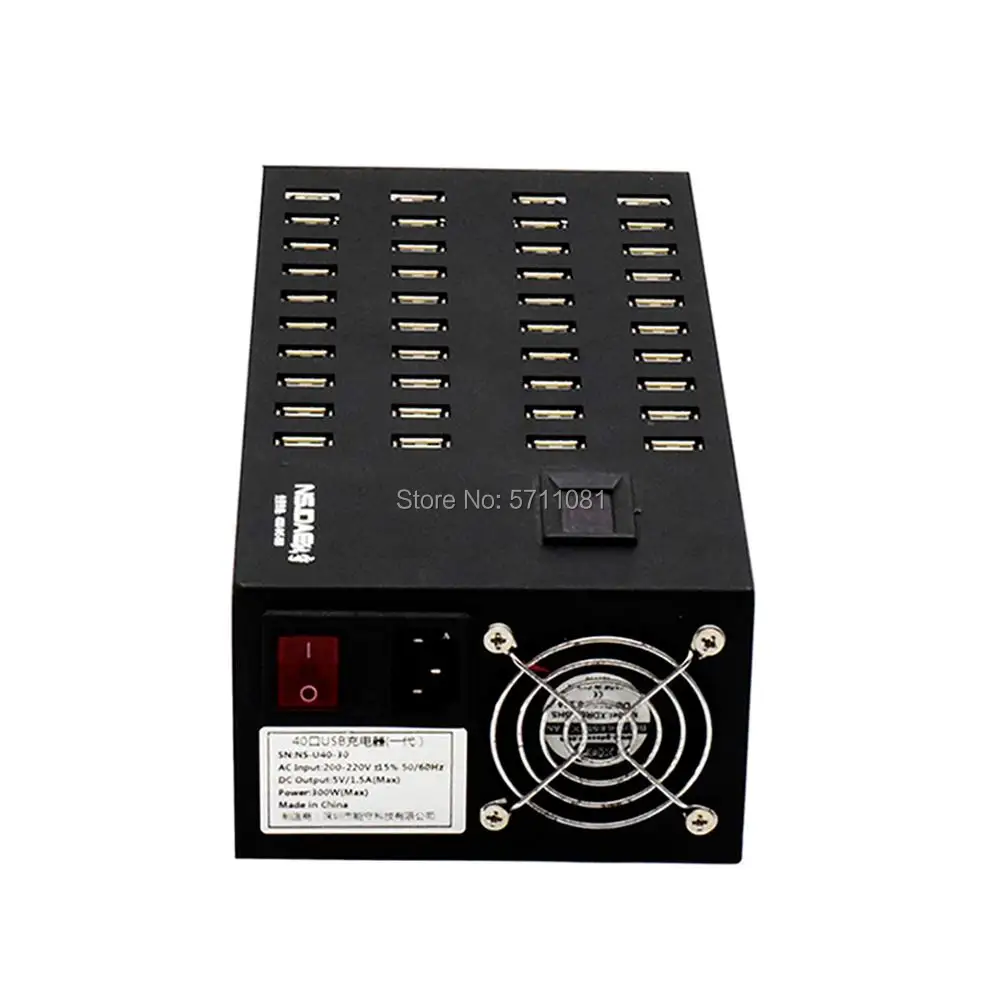 Зарядное устройство USB 300 Вт 40 портов зарядная станция зарядное с функцией