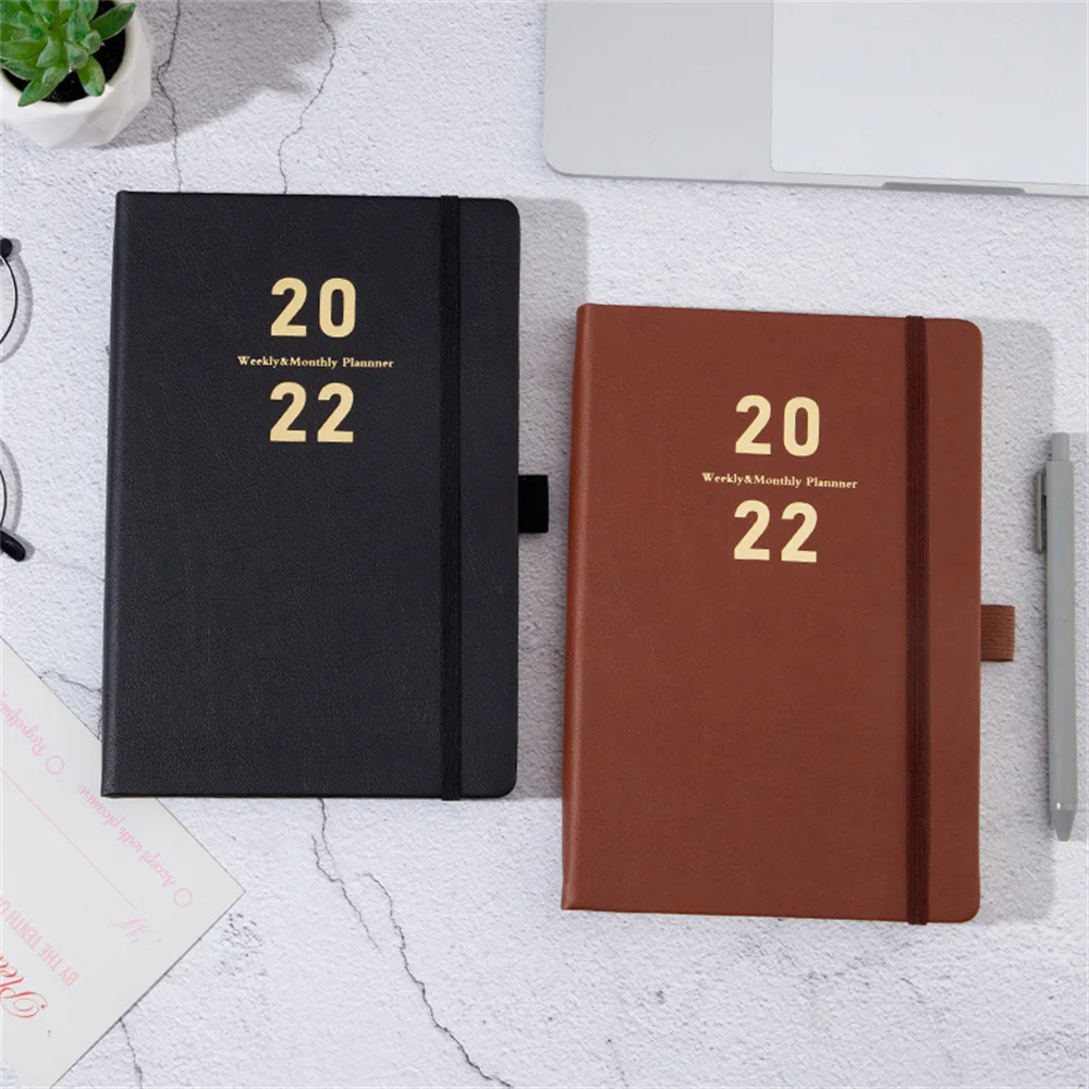 

2022 Schedule English Inside Page Notebook Office 365 Time Management Calendar Book Notepad Stationery Planner School Agenda