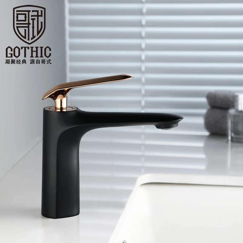 

Basin Faucets For Bathroom Faucet Black Hot and Cold Water Basin Mixer Tap White Finish Brass Toilet Sink Water Crane G81710