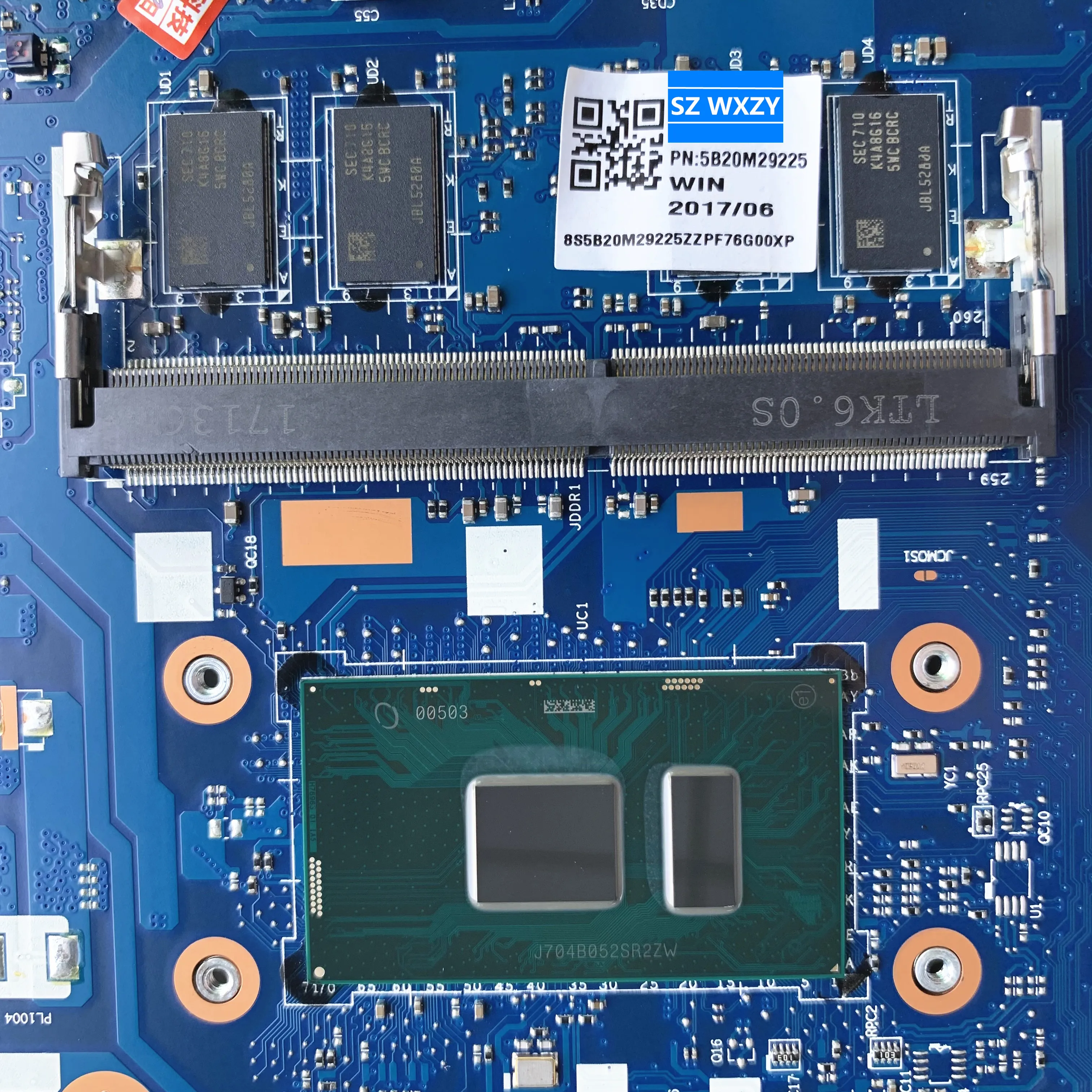 Материнская плата для ноутбука Lenovo Ideapad 310-15IKB с процессором i3-7100U SR2ZW, 4 ГБ оперативной памяти NM-A982 DDR4. 100% проверено. Быстрая доставка. 5B20M29225.