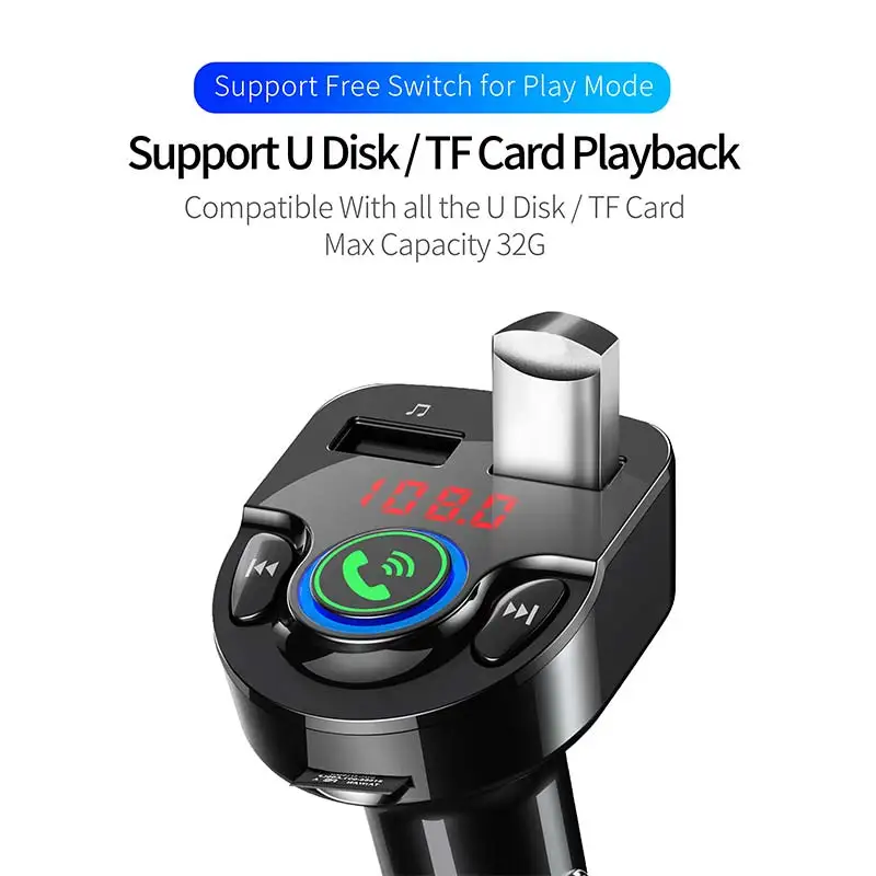 Автомобильный MP3 Bluetooth плеер CDENFM приемник U-disk музыка TF-карта звонки USB