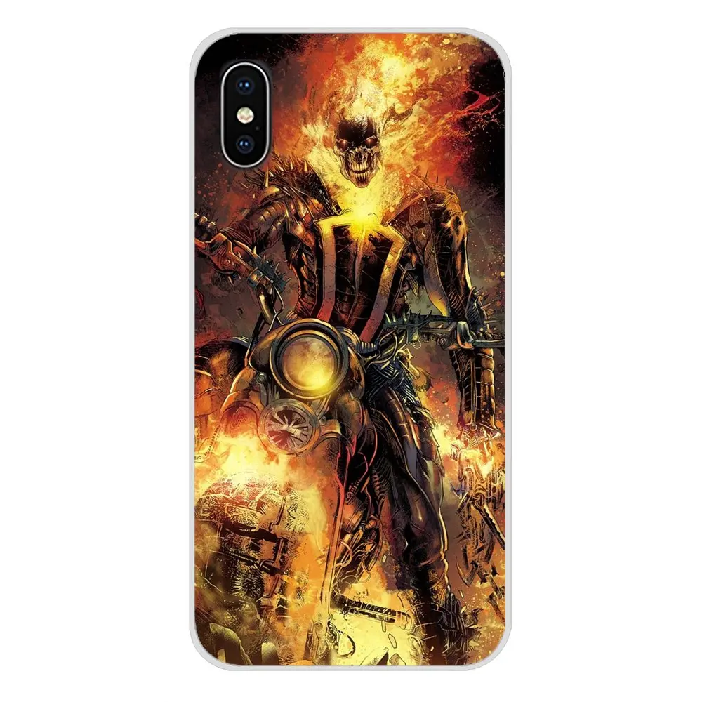 Распродажа Ghost Rider аксессуары для телефонов Чехлы Apple iPhone X XR XS 11Pro MAX 4S 5S 5C SE 6S 7 8 Plus