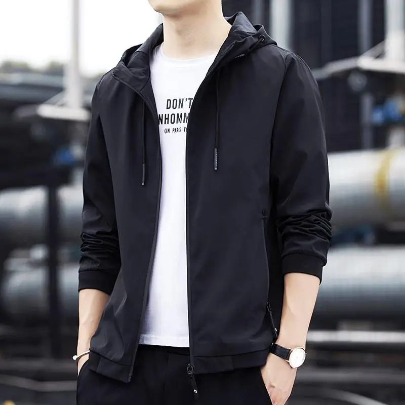 

Jacket men's spring and autumn 2020 new men's jacket Korean version of the trend of men's casual sports handsome autumn clothes