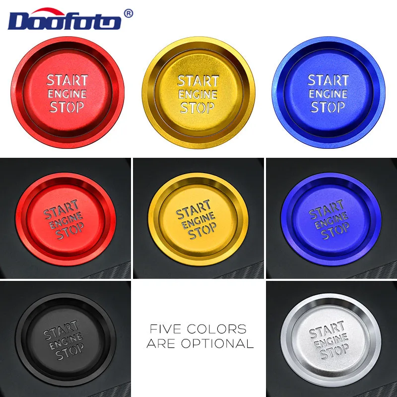 

Car Start Stop Button Cover Ring Sticker Font Glow For Audi A1 A4 A4L A5 2019 2020 Accessories Protective Shell Styling