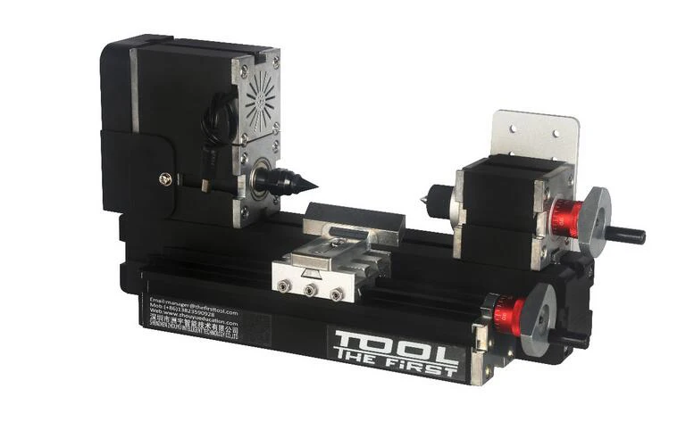 DIY полностью металлический 8 в 1 Мини токарный станок с проволочной пилой для