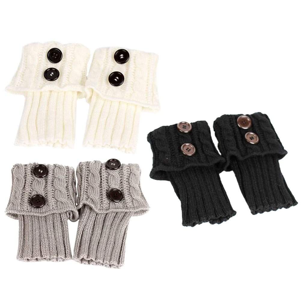 

3 Pairs Leg Warmming Protector Socks Warm Keeping Socks Winter Female Socks