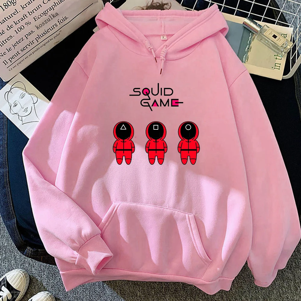 

Squid Game Merch Hoodies Sweatshirts Men Women New Popular Kpop Loose Pullovers Squid Game Round Sixe Hoodie Sweatshirt Clothes