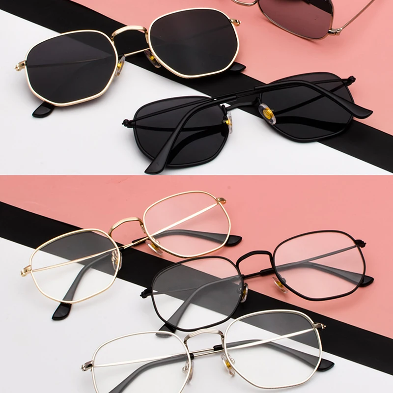 

Men's Fashion Metal Irregular Personality Sunglasses Womens Literary styleFishing Driving Sport Vintage Eyewears Female Oculos