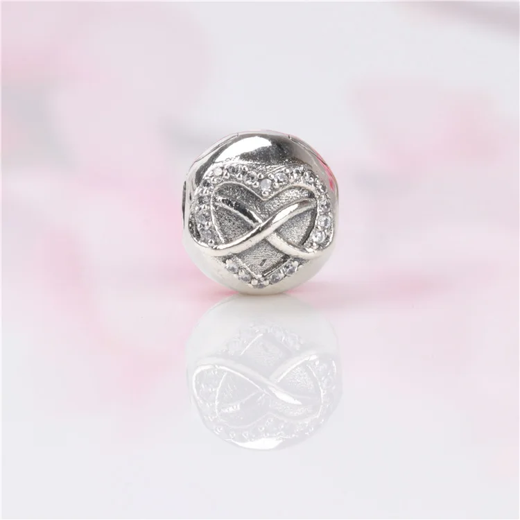 

Лидер продаж, неограниченные фиксированные бусины-Клипсы из стерлингового серебра S925, подходят для оригинального амулетного браслета, юве...