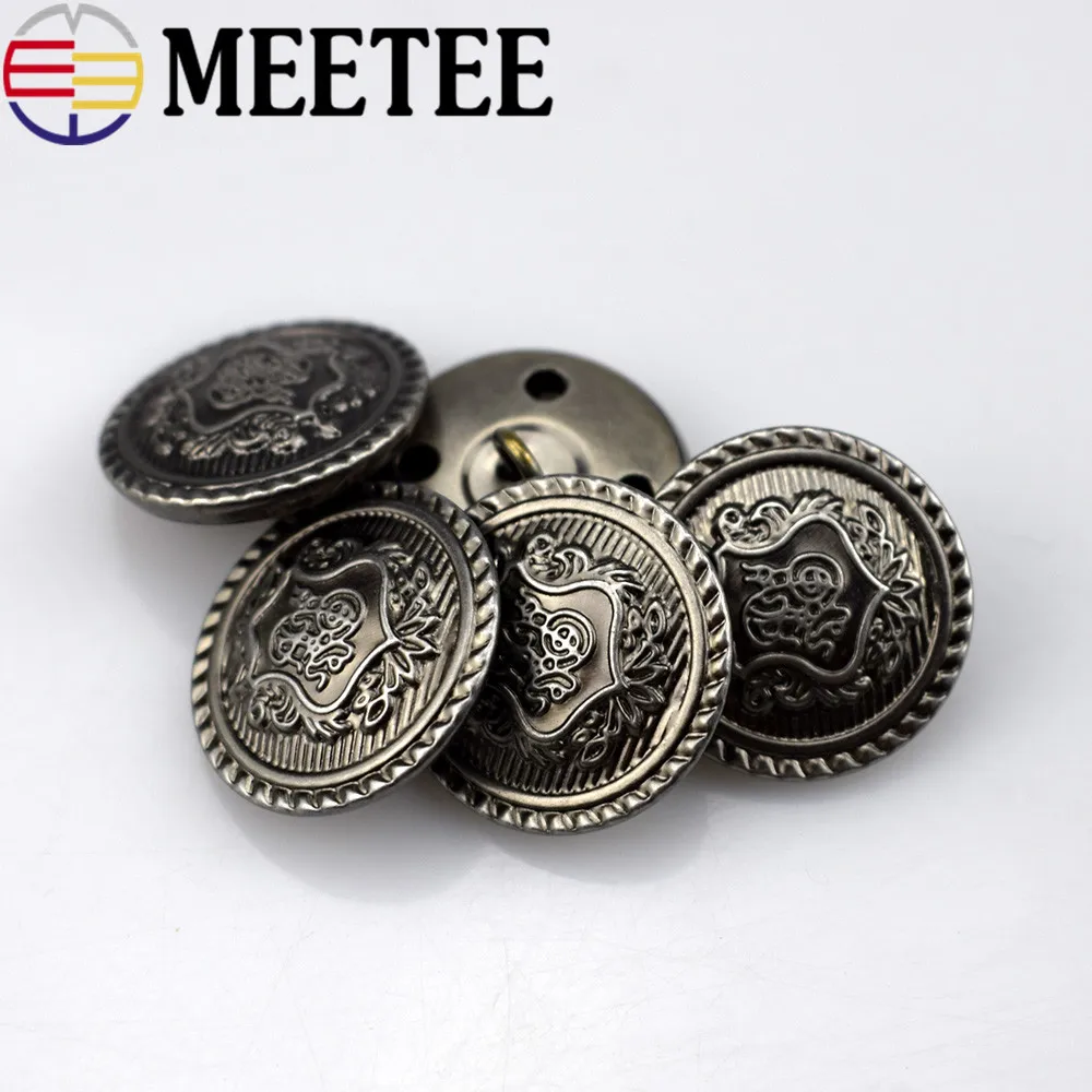 20 шт. металлические пуговицы для пришивания античная латунь медь джинсовый