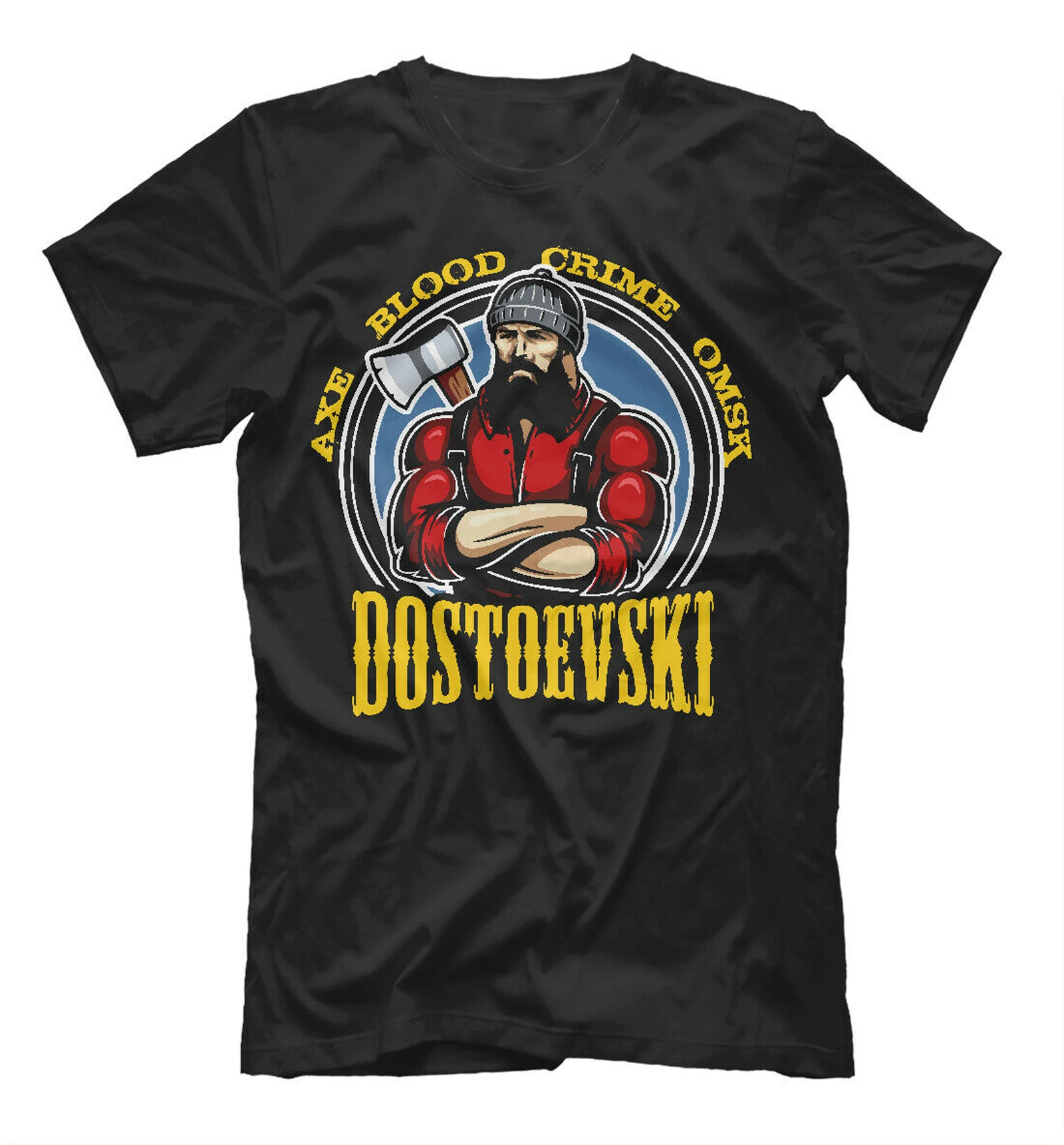 

Футболка с надписью Dostoevsky на русском языке Летняя Хлопковая мужская футболка с коротким рукавом и круглым вырезом, Новинка