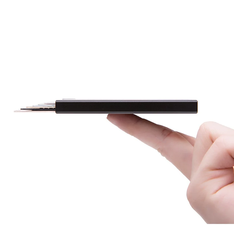 Смарт-кошелек Taihaole с RFID-защитой и функцией защиты от кражи тонкий держатель для