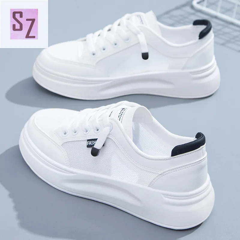 

Shoes Women's Autumn New White Shoes Women's Mesh Flat Women's Shoes Casual Designer Sneakers Breathable Student Mesh Shoes