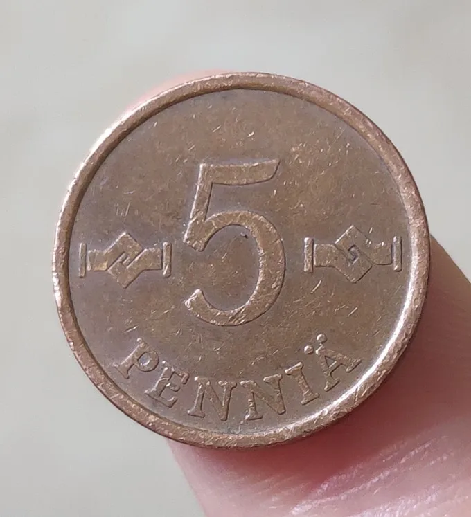 Финляндия 5 пенния 18 мм Монеты ЕС издание Европа 100% реальные оригинальные